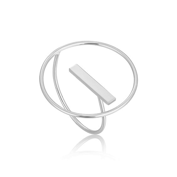 Ringe Ania Haie Dame Modern Minimalism in Silber R002-04H-14 - R002-04H-14